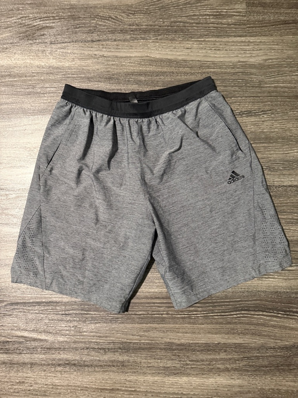 Adidas | Gray Athletic Performance Shorts | Mens L